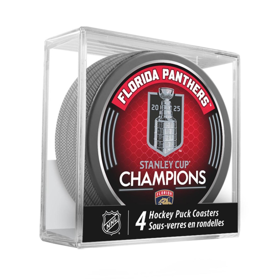 Florida Panthers puk Stanley Cup Champions 2025 NHL Coaster - Florida Panthers stanley Cup 2025