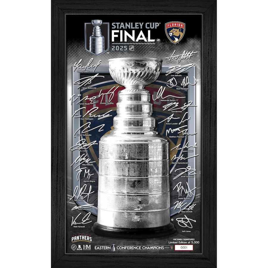 Florida Panthers obraz 2025 Stanley Cup Champions Framed Signature Trophy Print - Limited Edition of 5000 - Florida Panthers stanley Cup 2025