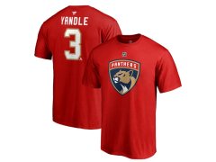 Florida Panthers pánské tričko red #3 Keith Yandle Stack Logo Name & Number