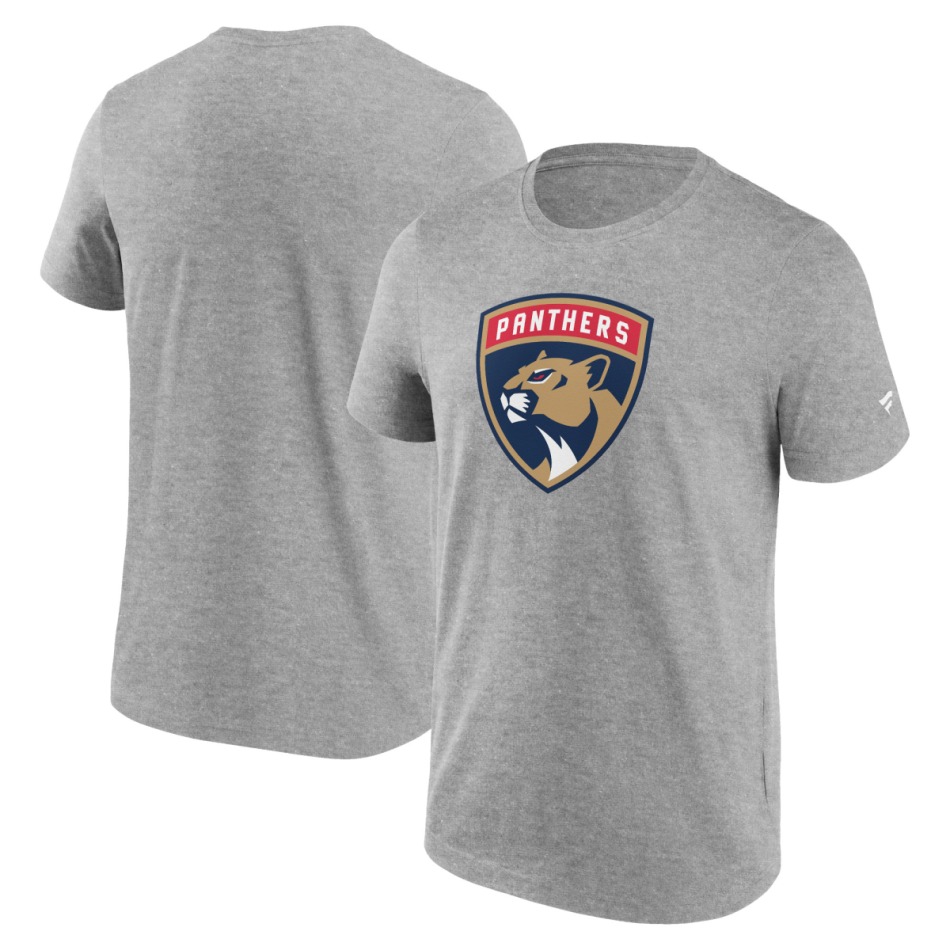 Florida Panthers pánské tričko Primary Logo Graphic Sport Gray Heather - Florida Panthers trička, polo trička, košile