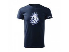 Hokejové reprezentace dětské tričko Czech Republic logo lion navy