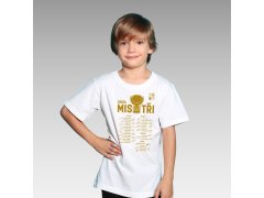 Hokejové reprezentace dětské tričko MISTŘI Ice Hockey World Championship Czechia MS 2024 GOLD EDITION White