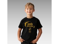 Hokejové reprezentace dětské tričko Ice Hockey World Championship Czechia MS 2024 GOLD EDITION Black