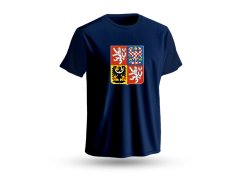 Hokejové reprezentace dětské tričko Czech Republic David Pastrňák #88 National Emblem 2025 navy