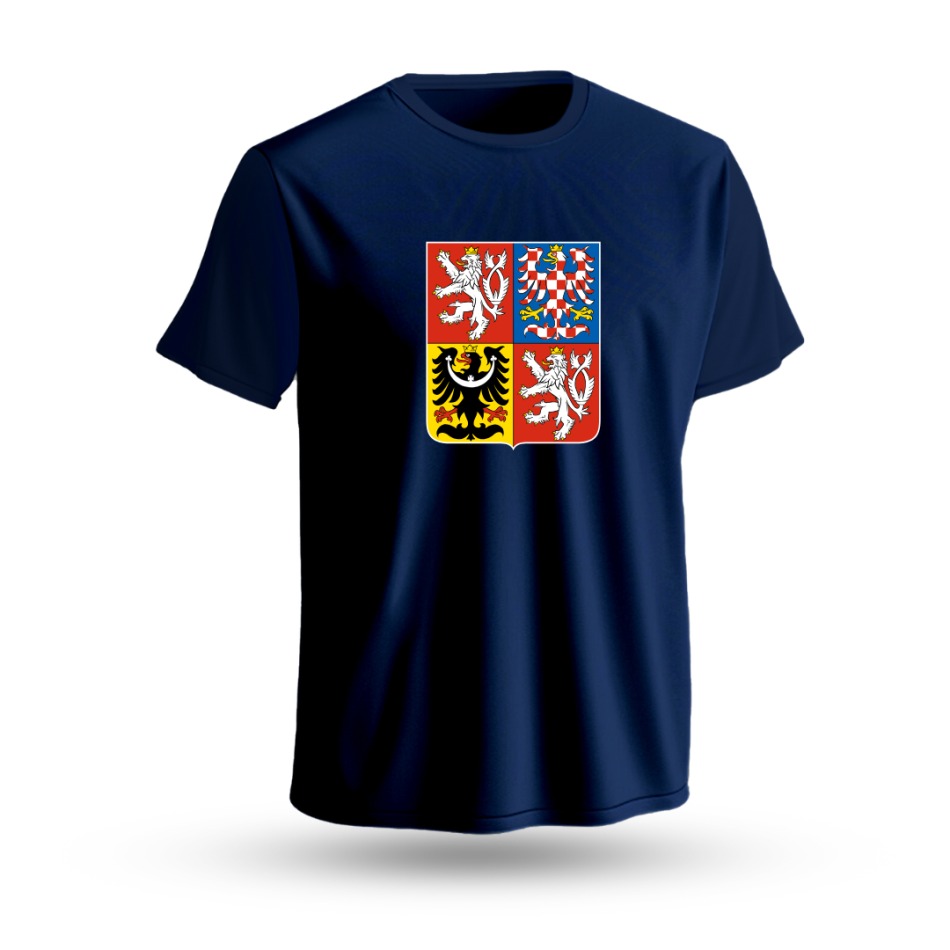 Hokejové reprezentace dětské tričko Czech Republic David Pastrňák #88 National Emblem 2025 navy - Hokejové reprezentace dětské oblečení