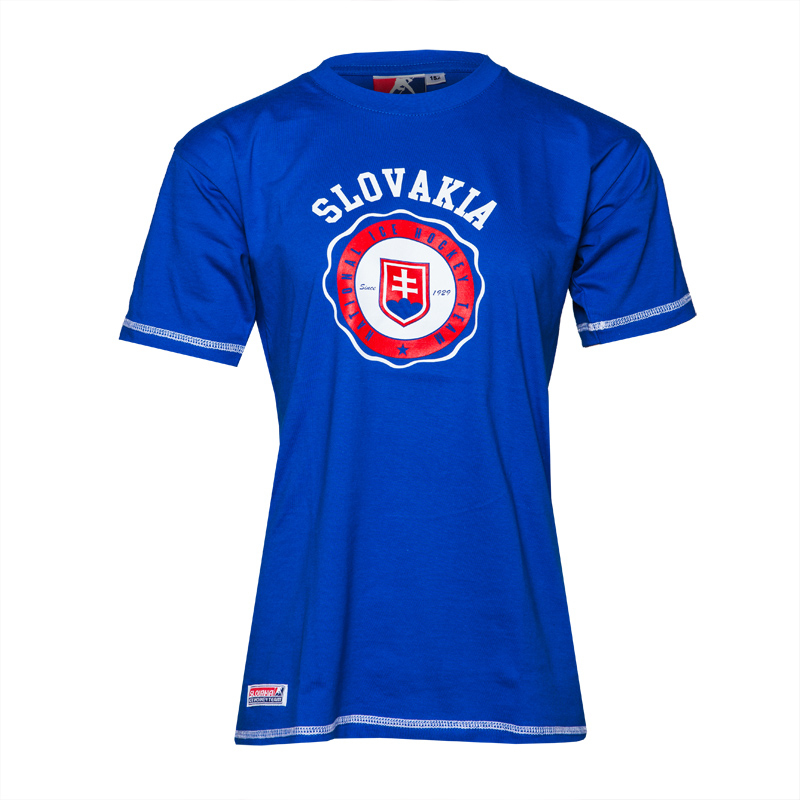 Hokejové reprezentace dětské tričko Stamp Royal blue - Hokejové reprezentace dětské oblečení