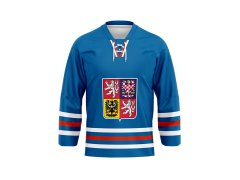 Hokejové reprezentace hokejový dres Czech Republic 2023/2024 CCM Fandres replica - blue