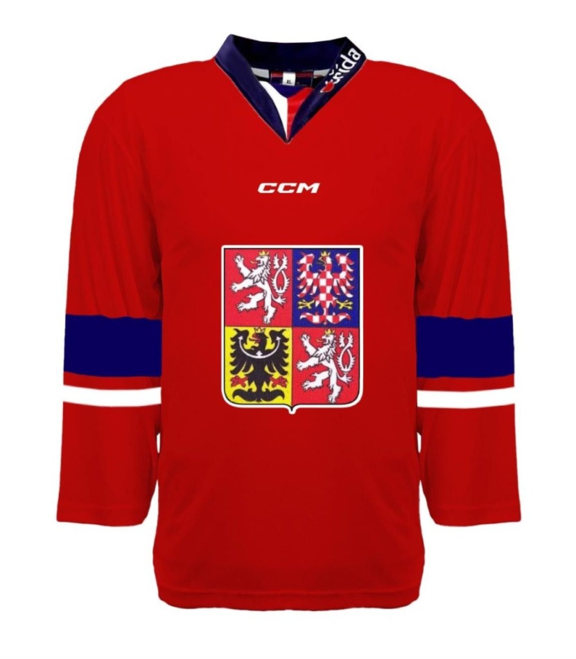 Hokejové reprezentace hokejový dres Czech Republic 2023/2024 CCM Fandres replica - red David Pastrňák #88 - Hokejové reprezentace dresy