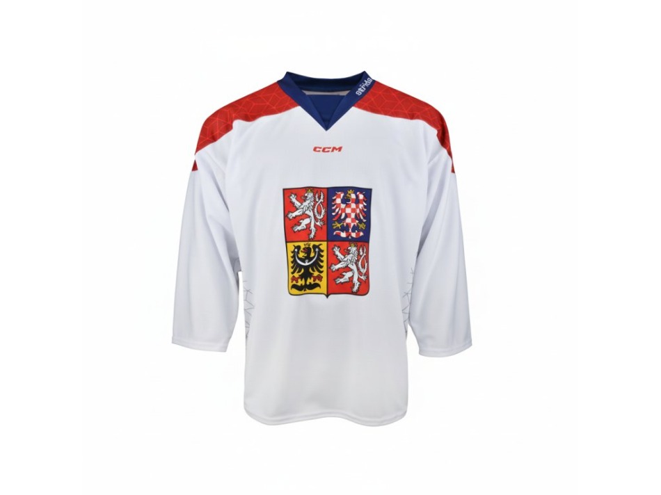 Hokejové reprezentace hokejový dres Czech republic 2025/2026 CCM Fandres replica white - Hokejové reprezentace dresy