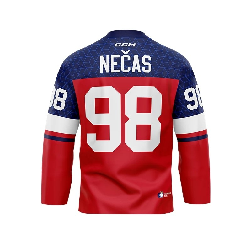 Hokejové reprezentace hokejový dres Czech republic Olymp 2026 Martin Nečas red - Hokejové reprezentace dresy