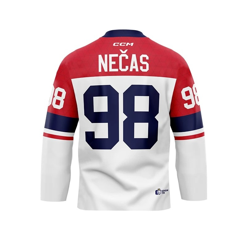 Hokejové reprezentace hokejový dres Czech republic Olymp 2026 Martin Nečas white