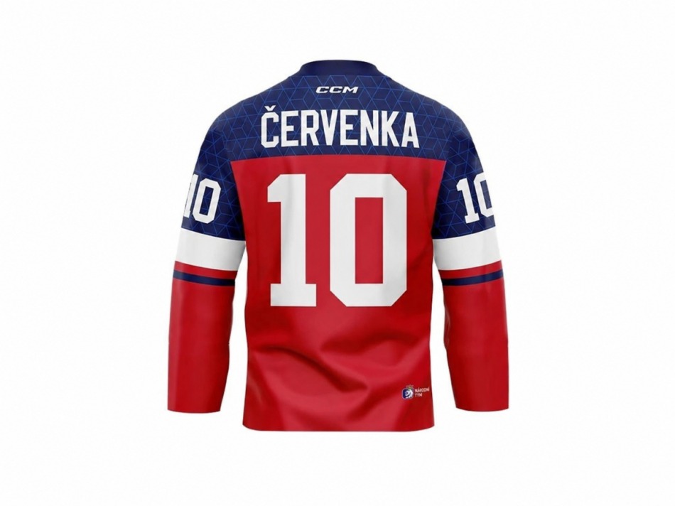 Hokejové reprezentace hokejový dres Roman Červenka #10 CCM Fandres replica 2026 red - Hokejové reprezentace dresy