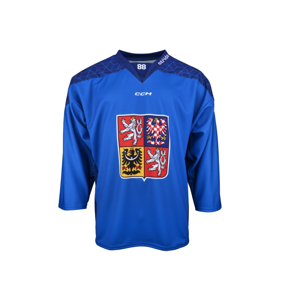 Hokejové reprezentace hokejový dres Czech republic David Pastrňák 2025/2026 CCM Fandres replica blue - Hokejové reprezentace dresy