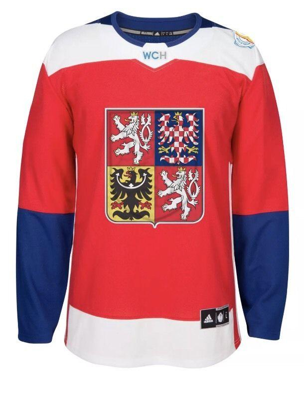 Hokejové reprezentace hokejový dres Czech republic Adidas World Cup 2016 Authentic Jersey red