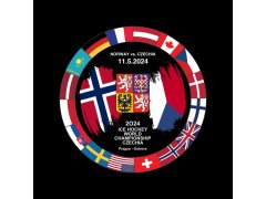 Hokejové reprezentace puk Ice Hockey World Championship Czechia MS 2024 Dueling 11.5.2024 Norway vs. Czechia