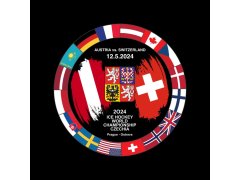 Hokejové reprezentace puk Ice Hockey World Championship Czechia MS 2024 Dueling 12.5.2024 Austria vs. Switzerland