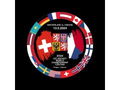 Hokejové reprezentace puk Ice Hockey World Championship Czechia MS 2024 Dueling 13.5.2024 Switzerland vs. Czechia