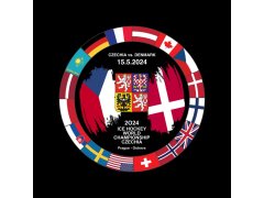 Hokejové reprezentace puk Ice Hockey World Championship Czechia MS 2024 Dueling 15.5.2024 Czechia vs. Denmark