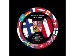 Hokejové reprezentace puk Ice Hockey World Championship Czechia MS 2024 Dueling 16.5.2024 Finland vs. Austria