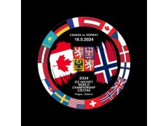 Hokejové reprezentace puk Ice Hockey World Championship Czechia MS 2024 Dueling 16.5.2024 Canada vs. Norway