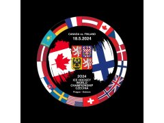 Hokejové reprezentace puk Ice Hockey World Championship Czechia MS 2024 Dueling 18.5.2024 Canada vs. Finland