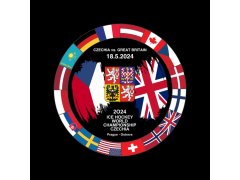 Hokejové reprezentace puk Ice Hockey World Championship Czechia MS 2024 Dueling 18.5.2024 Czechia vs. Great Britain