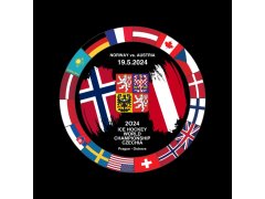 Hokejové reprezentace puk Ice Hockey World Championship Czechia MS 2024 Dueling 19.5.2024 Norway vs. Austria