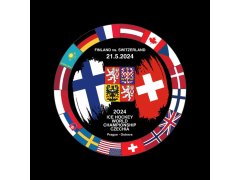 Hokejové reprezentace puk Ice Hockey World Championship Czechia MS 2024 Dueling 21.5.2024 Finland vs. Switzerland