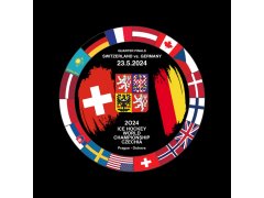 Hokejové reprezentace puk Ice Hockey World Championship Czechia MS 2024 Dueling 23.5.2024 Switzerland vs. Germany