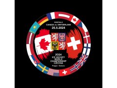 Hokejové reprezentace puk Ice Hockey World Championship Czechia MS 2024 Dueling 25.5.2024 Canada vs. Switzerland