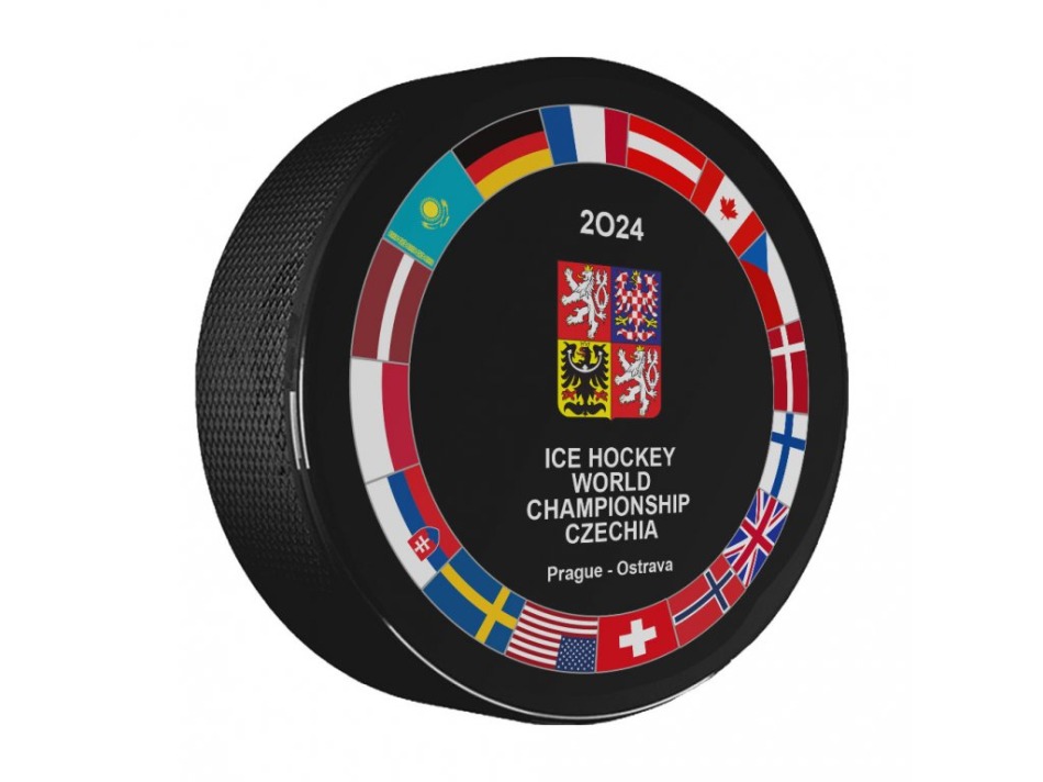 Hokejové reprezentace puk Ice Hockey World Championship Czechia MS 2024 Signature Edition - Hokejové reprezentace hokejové vybavení
