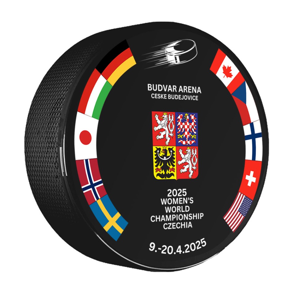 Hokejové reprezentace puk Ice Hockey Women´s World Championship Czechia MS 2025 - Hokejové reprezentace hokejové vybavení
