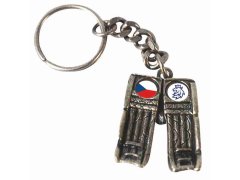 Hokejové reprezentace přívěšek na klíče Czech Republic concrete flag lion
