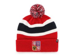 Hokejové reprezentace zimní čepice Czech Republic Breakaway 47 Cuff Knit Red