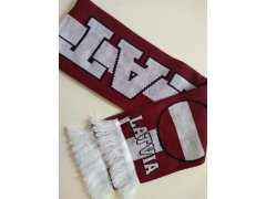 Hokejové reprezentace zimní šála Latvia knitted