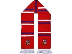 Hokejové reprezentace zimní šála Czech Republic logo patch - red