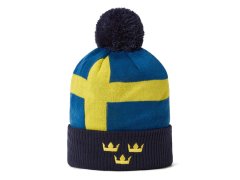 Hokejové reprezentace zimní čepice Sweden Pom Flag