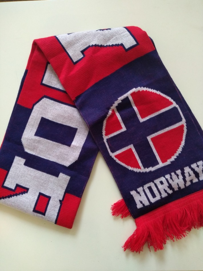 Hokejové reprezentace zimní šála Norway knitted - Hokejové reprezentace kšiltovky, čepice, rukavice