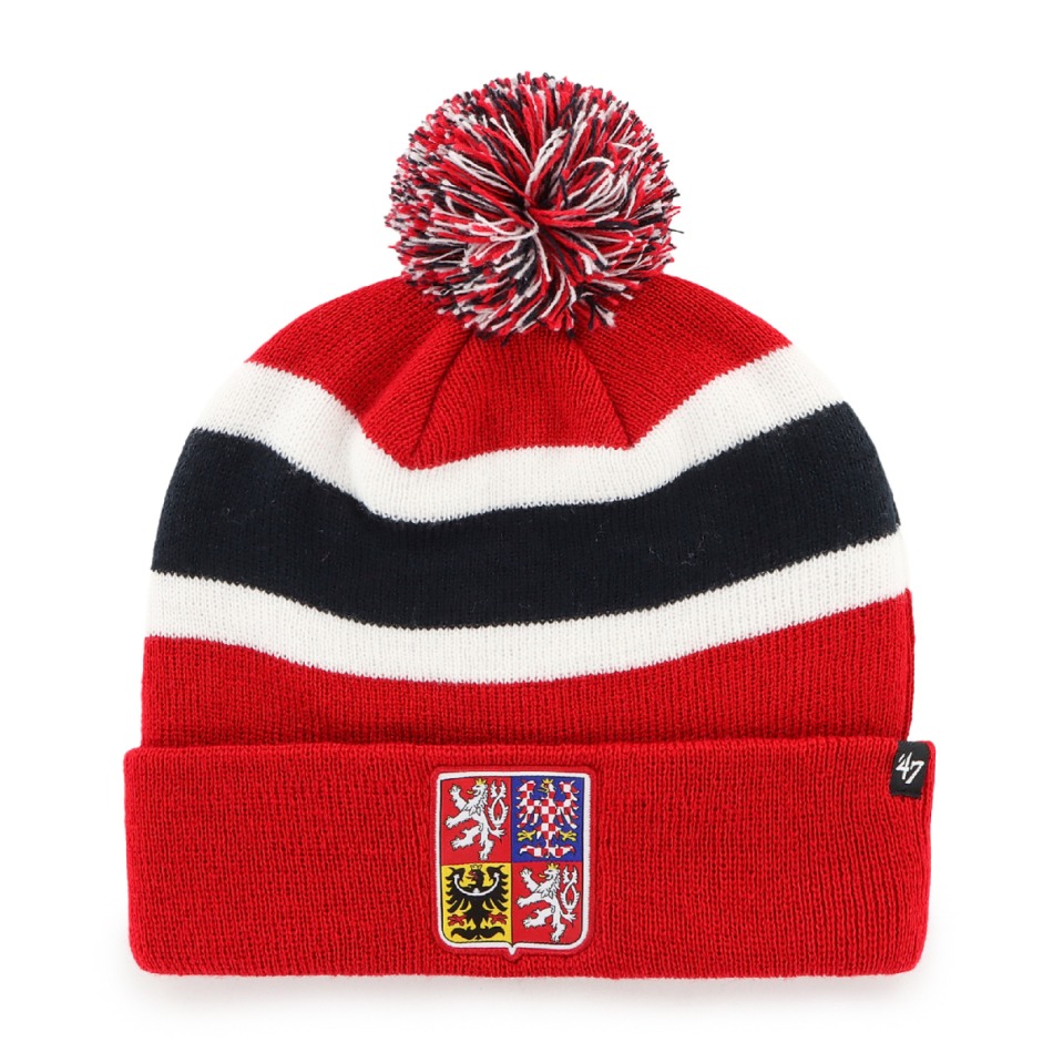 Hokejové reprezentace zimní čepice Czech Republic Breakaway 47 Cuff Knit Red - Hokejové reprezentace kšiltovky, čepice, rukavice