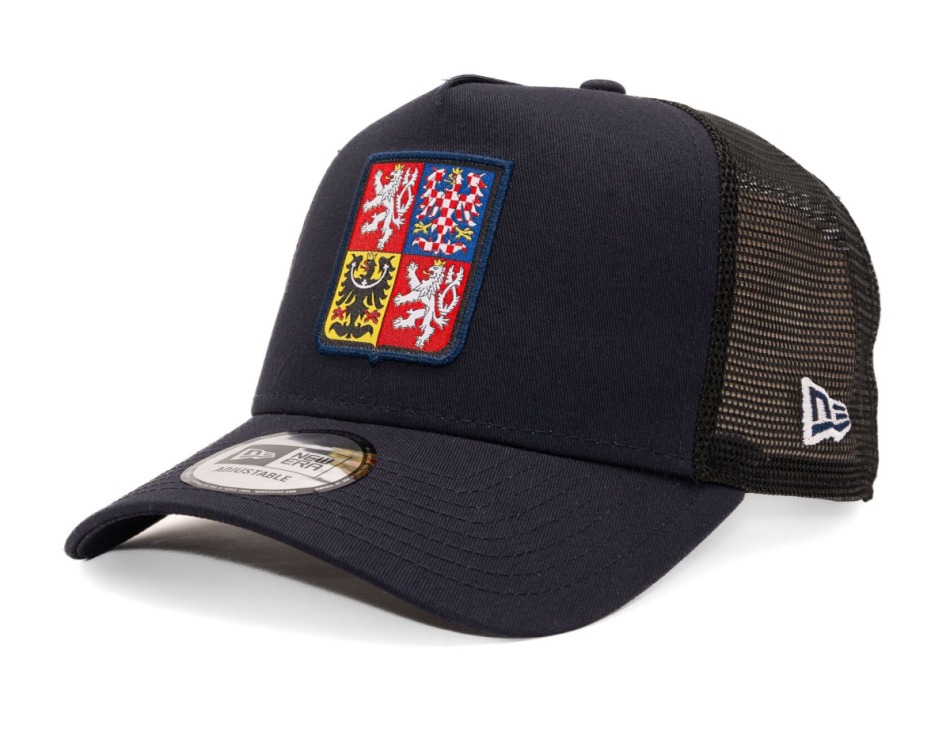 Hokejové reprezentace čepice baseballová kšiltovka Czech republic Trucker core navy - Hokejové reprezentace kšiltovky, čepice, rukavice