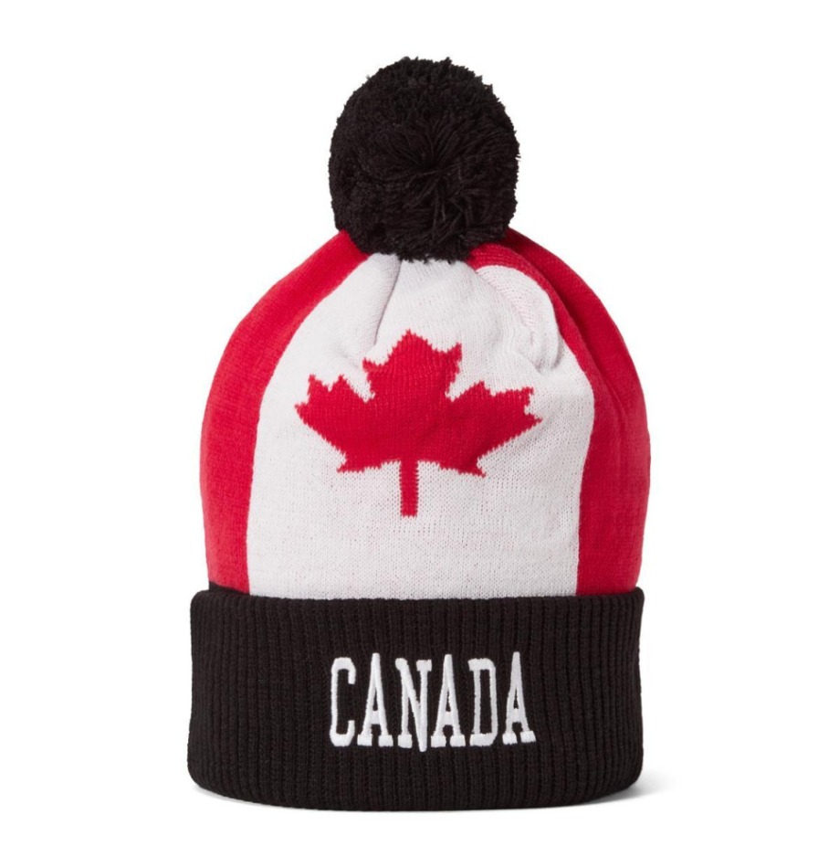 Hokejové reprezentace zimní čepice Canada Pom Flag - Hokejové reprezentace kšiltovky, čepice, rukavice