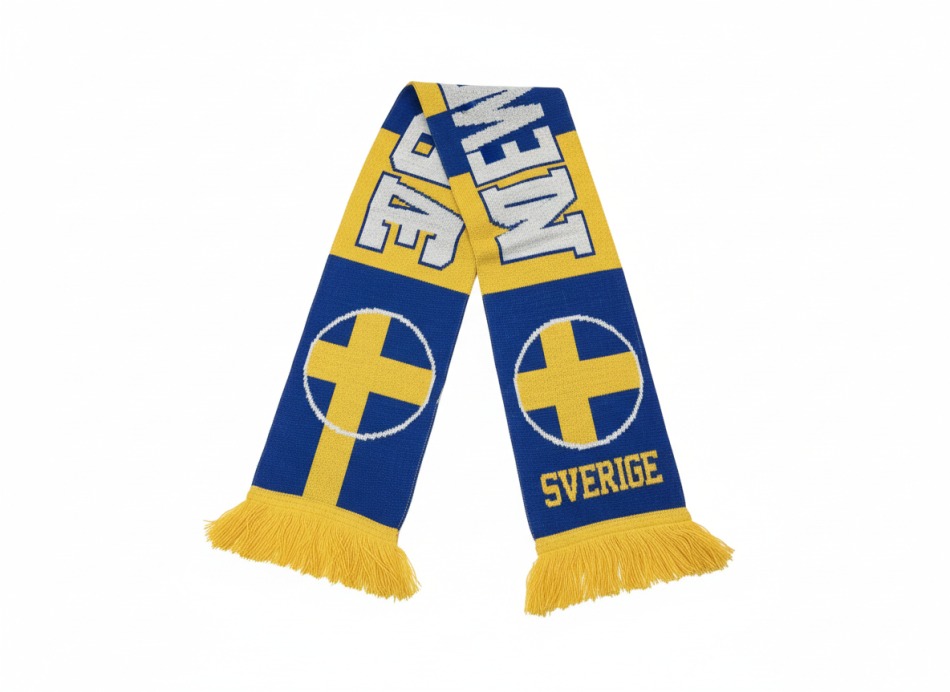 Hokejové reprezentace zimní šála Sweden SV - Hokejové reprezentace kšiltovky, čepice, rukavice