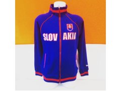 Hokejové reprezentace pánská mikina Slovakia Reebok Track Jacket navy