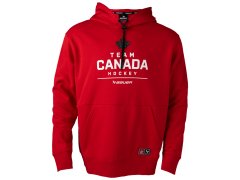 Hokejové reprezentace pánská mikina s kapucí CANADA Bauer Olympic red