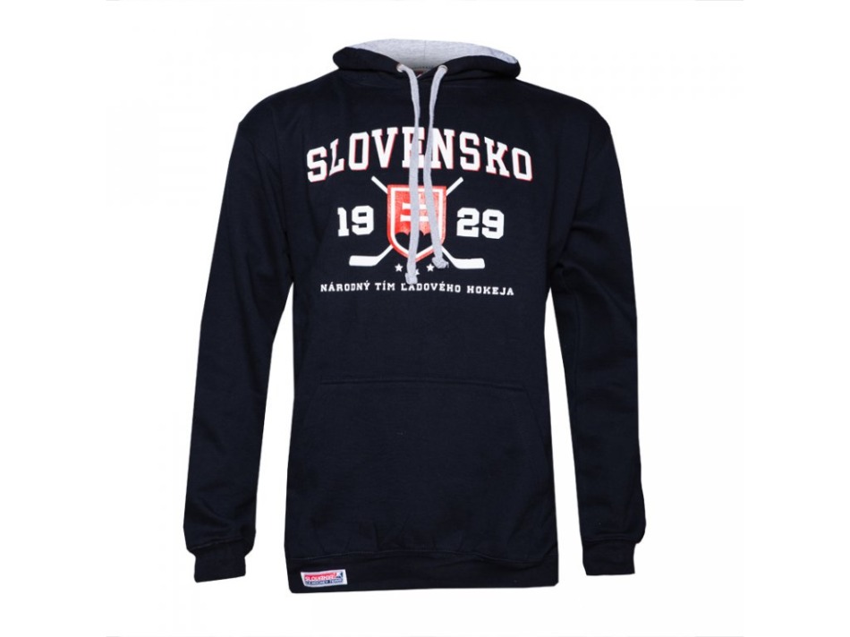Hokejové reprezentace pánská bunda Slovakia hood 1929 navy - Hokejové reprezentace mikiny, bundy, kalhoty