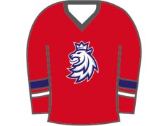 Hokejové reprezentace odznak Czech Republic Red lion jersey
