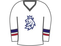 Hokejové reprezentace odznak Czech Republic White lion jersey