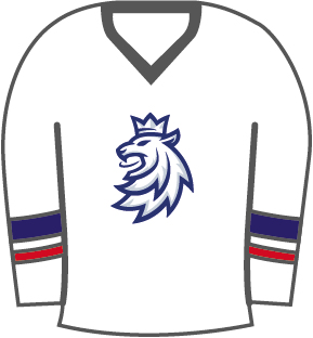 Hokejové reprezentace odznak Czech Republic White lion jersey - Hokejové reprezentace ostatní suvenýry