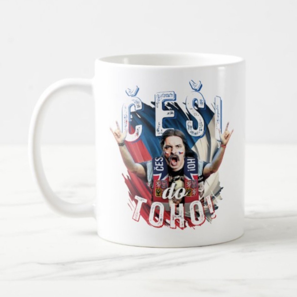 Hokejové reprezentace hrníček Czech Republic OZZÁK Češi do toho! MS v&nbsp;hokeji 2024 - Hokejové reprezentace sklenice, hrníčky, misky
