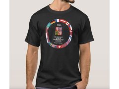 Hokejové reprezentace pánské tričko Ice Hockey World Championship Czechia MS 2024 Black